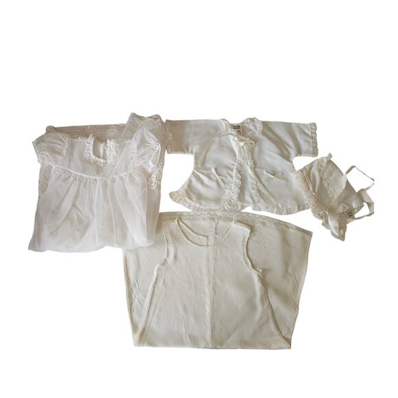 Toddletime Vtg 50's, 60's  Four Piece Baby Girls Christening Outfit Original Box - Picture 1 of 8